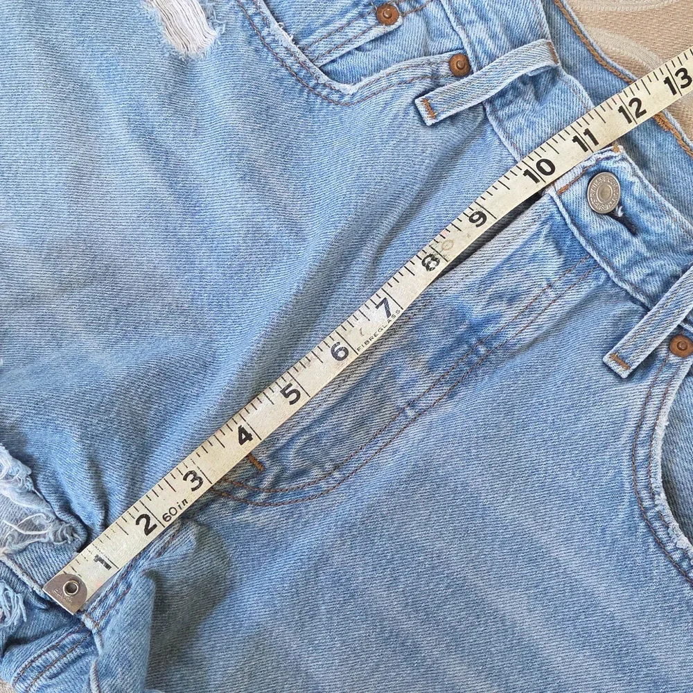 Levi's 501 Light Blue Denim Cut-off Shorts!
